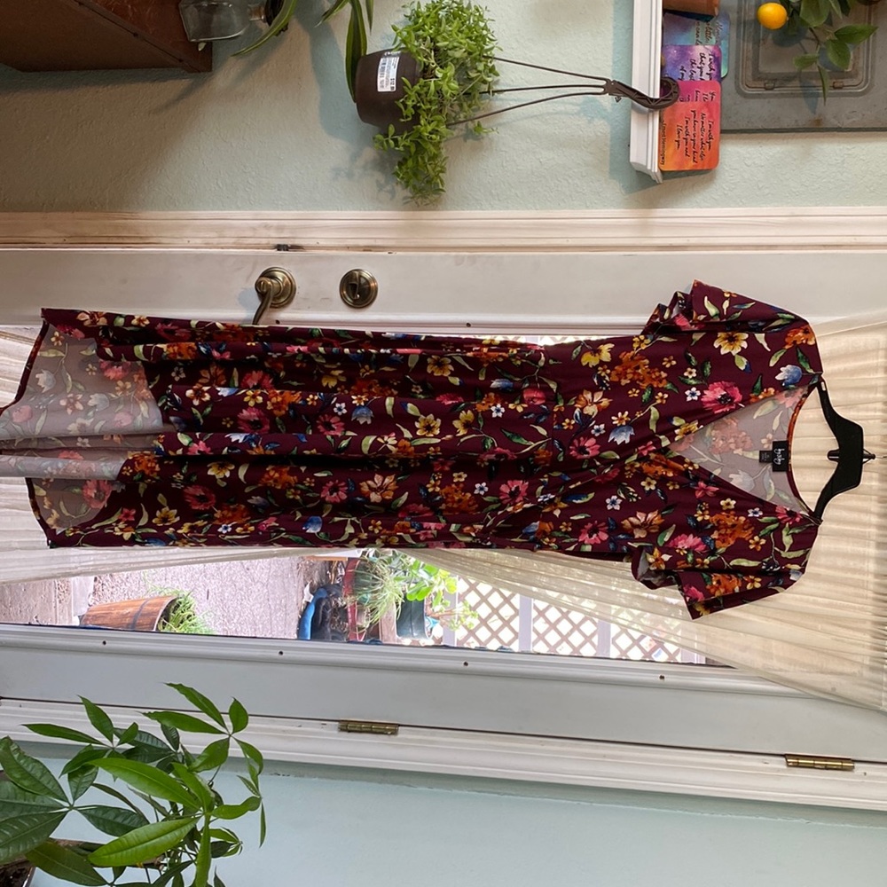 Faux wrap dress
